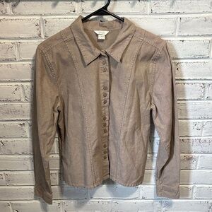Christopher & Banks Shirt With Cute Back Detail Size Medium